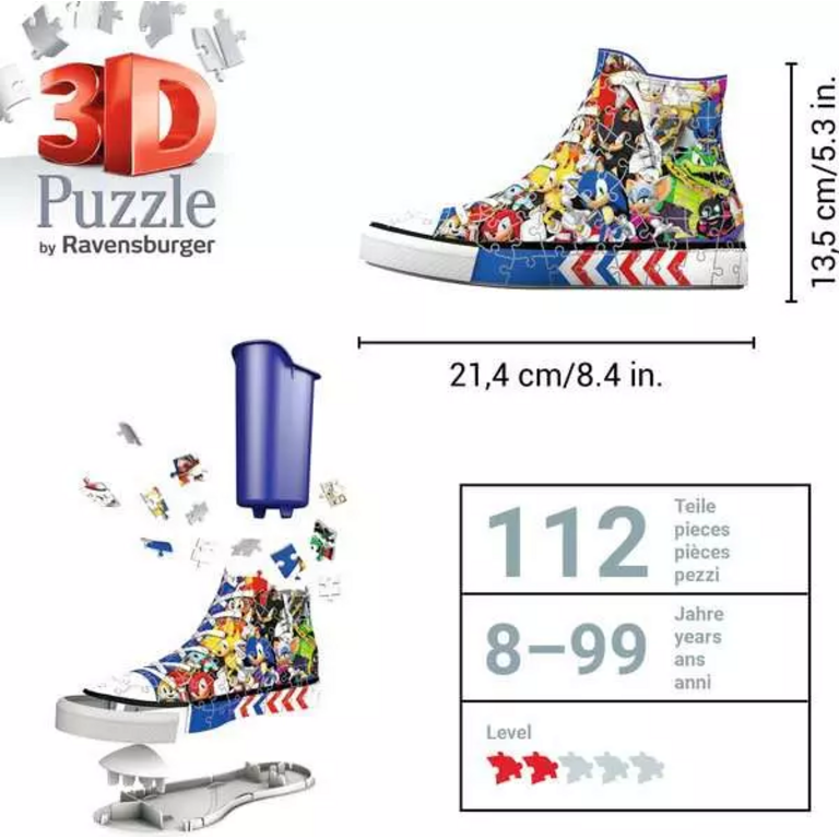 Ravensburger Chaussure Sonic - 112 pièces 3D