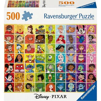 Ravensburger Disney et Pixar - La palette de couleurs - 500 pièces