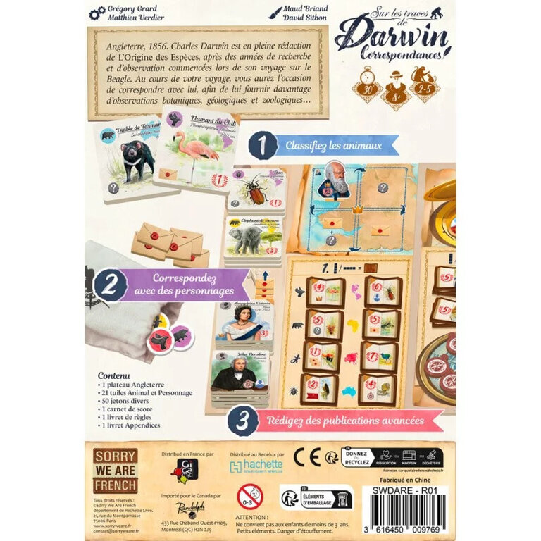 Sur les traces de Darwin - Correspondance (French)