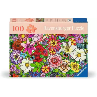 Ravensburger Bien être - Fleurs - 100 pièces XL