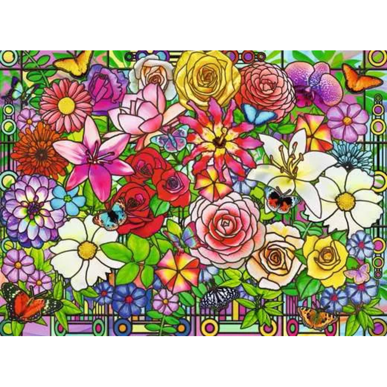 Ravensburger Bien être - Fleurs - 100 pièces XL