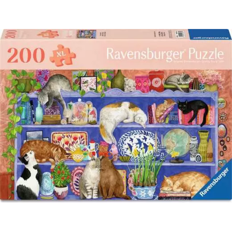 Ravensburger Bien être - Chats sur étagère - 200 pièces XL