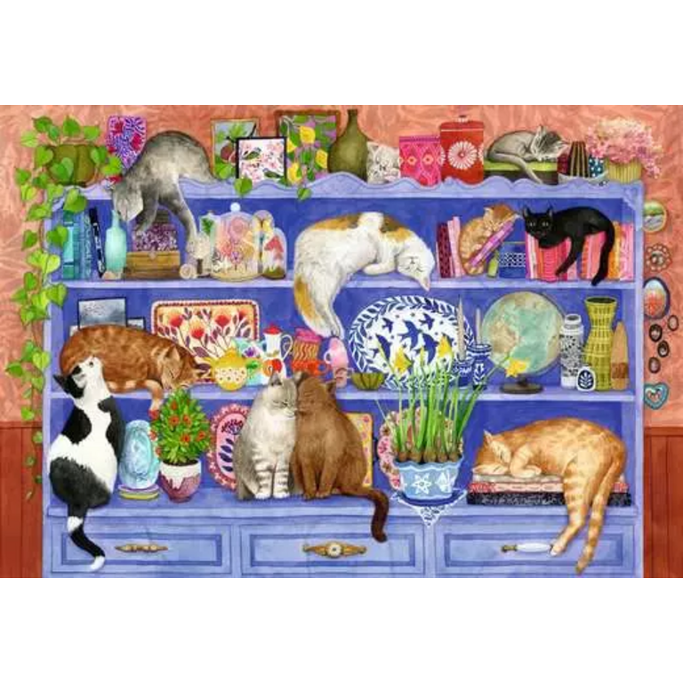 Ravensburger Bien être - Chats sur étagère - 100 pièces XL