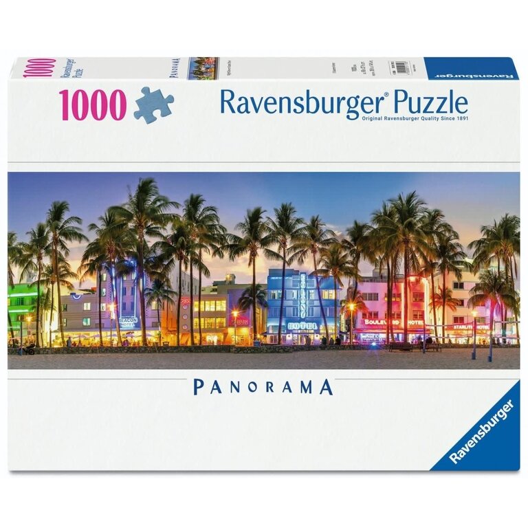 Ravensburger On Ocean Drive - Night Glow - 1000 pièces panorama