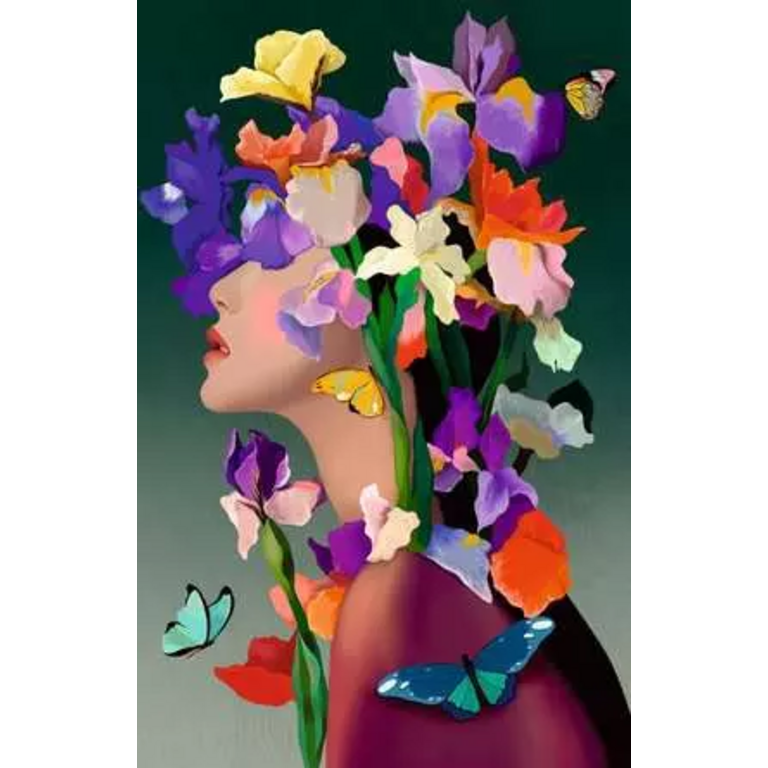 Ravensburger Moment femme-fleur - Iris - 200 pièces