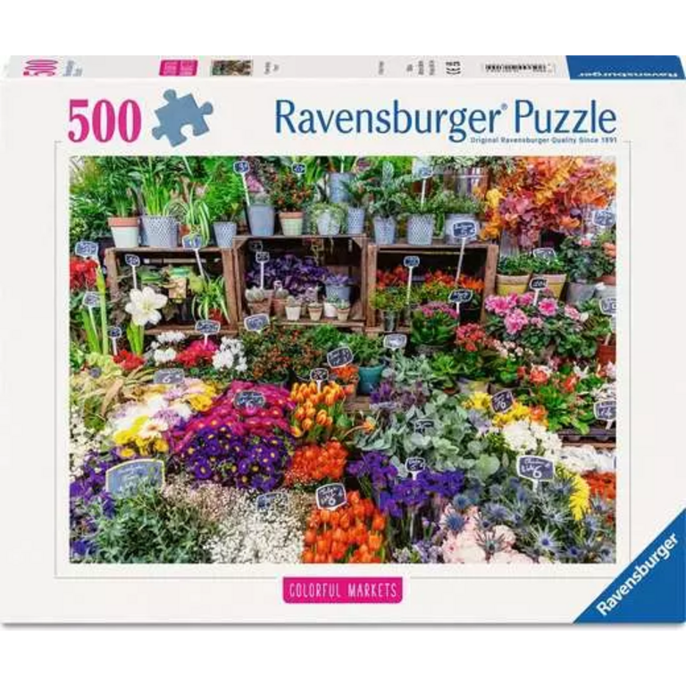 Ravensburger Marché de fleurs, France - 500 pièces