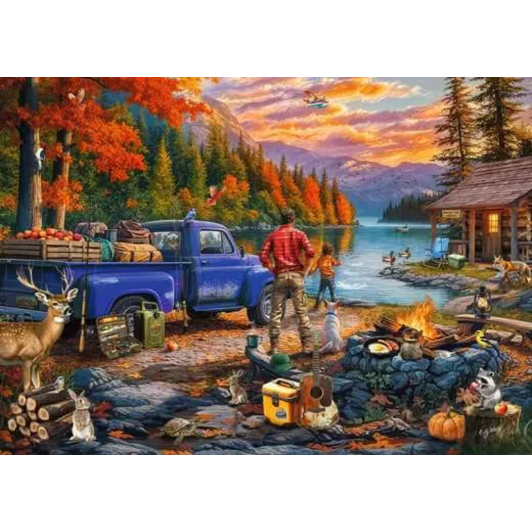 Ravensburger Lac au coucher de soleil - 300 pièces Large