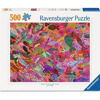 Ravensburger Poissons en fushia - 500 pièces
