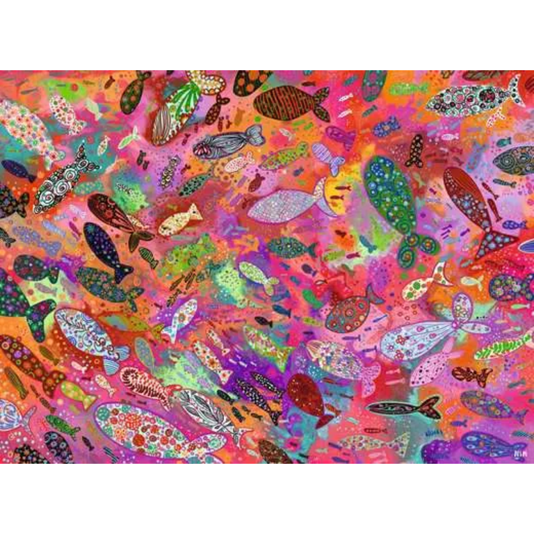 Ravensburger Poissons en fushia - 500 pièces