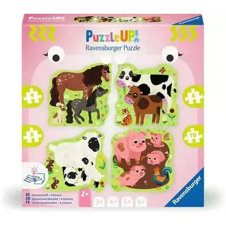 Ravensburger Puzzle Up! - Animaux de la ferme - 4, 6, 8 et 10 pièces