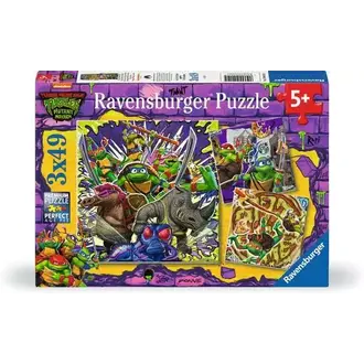 Ravensburger Les tortues ninjas - 3x49 pièces