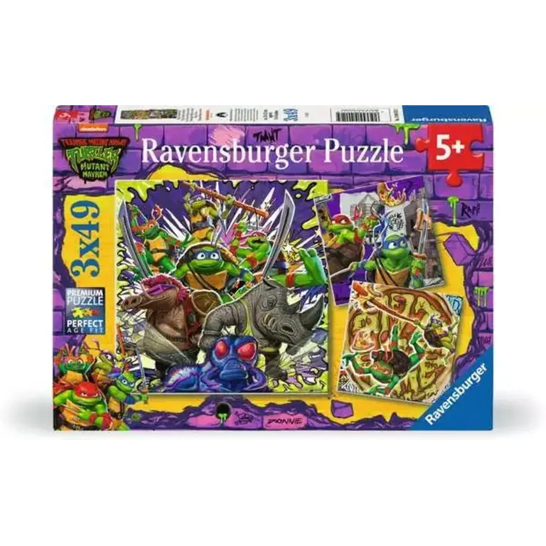Ravensburger Les tortues ninjas - 3x49 pièces