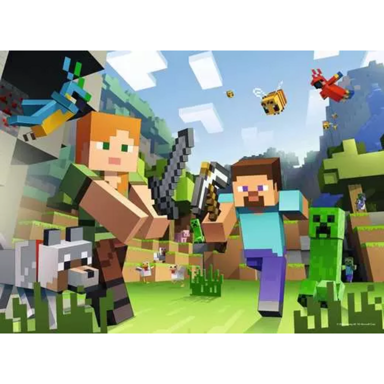 Ravensburger Minecraft - Steve et Alex - 100 pièces XXL