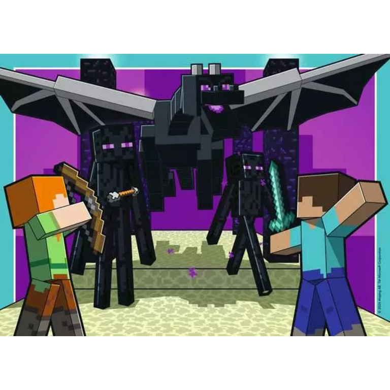 Ravensburger Minecraft - Royaumes et aventures - 4x100 pièces