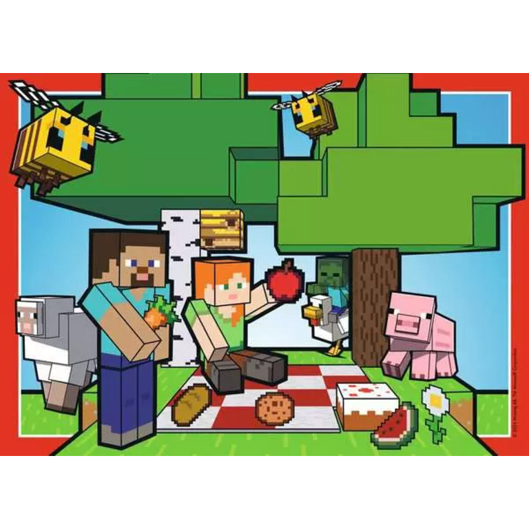 Ravensburger Minecraft - Royaumes et aventures - 4x100 pièces