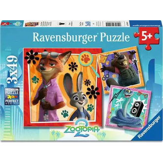 Ravensburger Zootopia 2 - A New Mission - 3x49 pièces