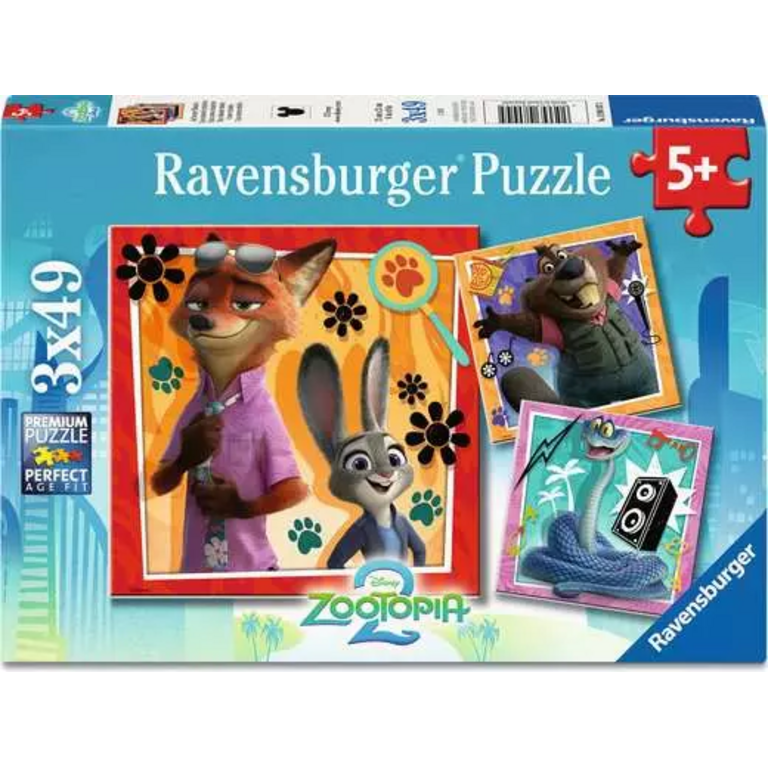 Ravensburger Zootopia 2 - A New Mission - 3x49 pièces