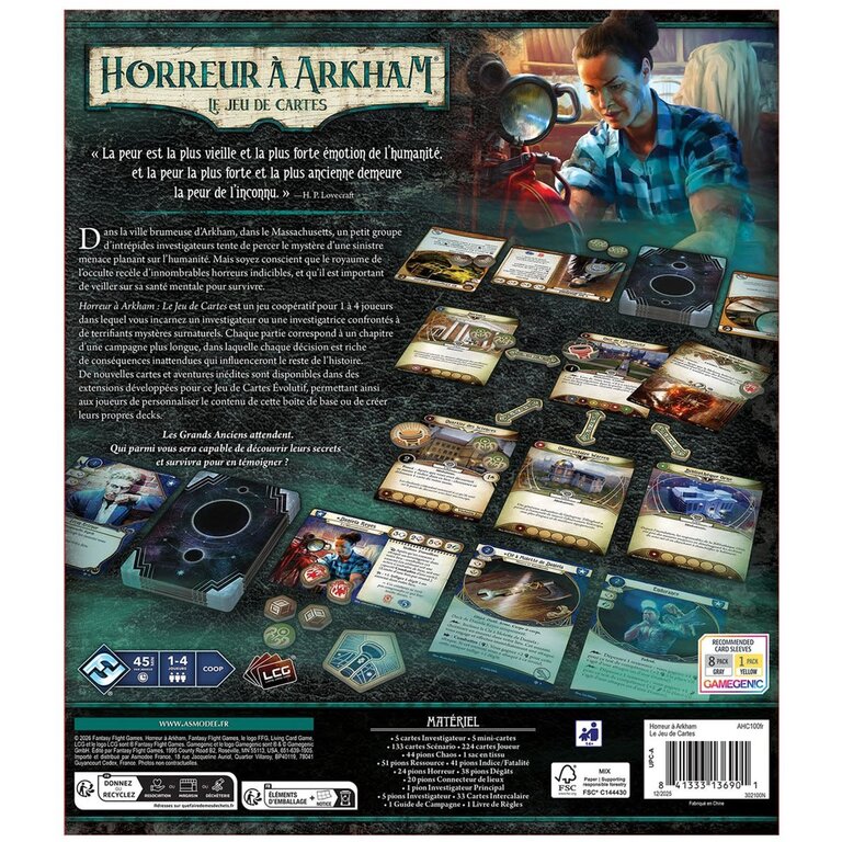 Horreur à Arkham - Jeu de cartes - Boite de base - Chapitre 2 (Français)
