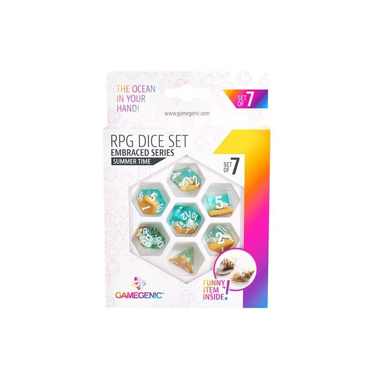 Gamegenic (Gamegenic) Embraced Series RPG Set - 7 Piece Set - Summer Time