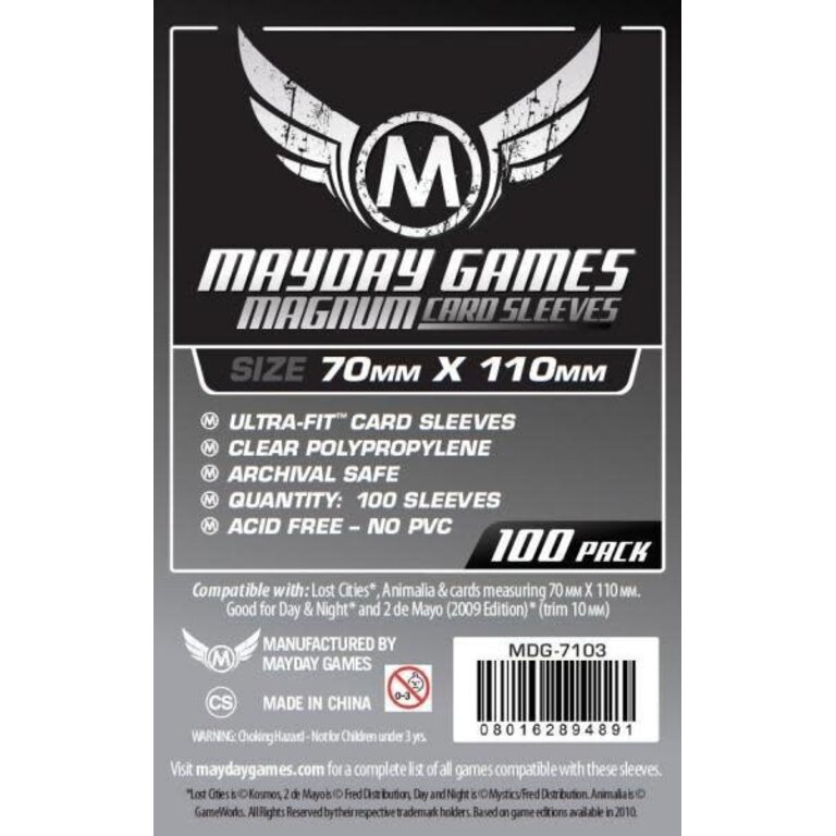 Mayday (Mayday) Magnum Card Sleeves - 100 Unités - 70mm x 110mm*