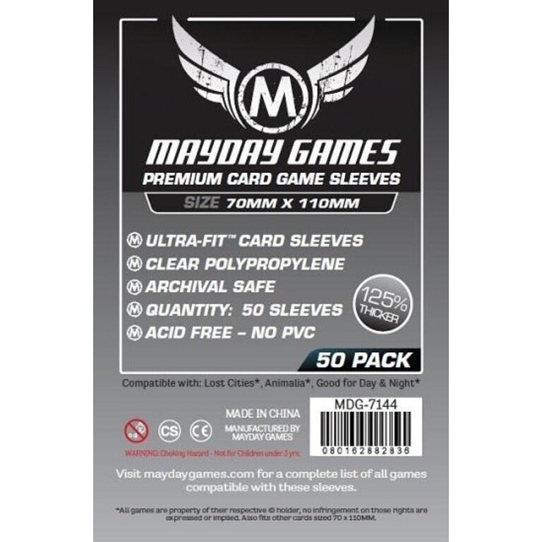 Mayday (Mayday) Premium Card Sleeves - 50 Unités - 70mm x 110mm