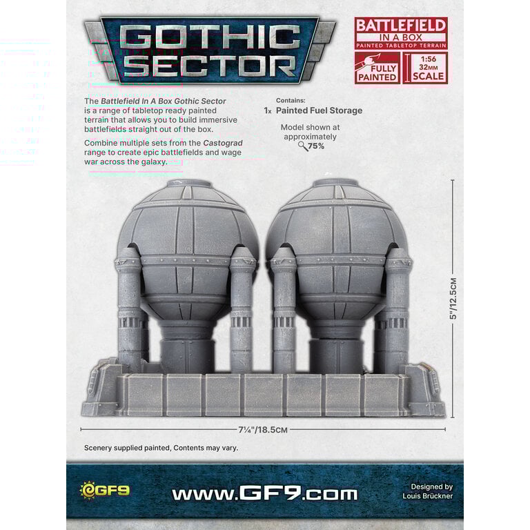 Galeforce Nine Battlefield in a Box - Gothic Sector - Castograd - Fuel Storage