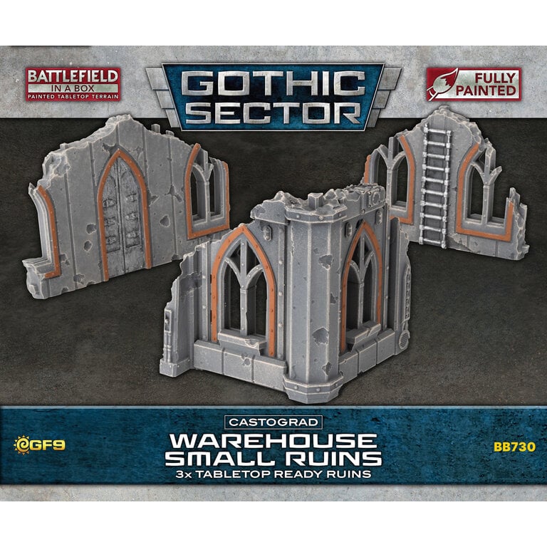 Galeforce Nine Battlefield in a Box - Gothic Sector - Castograd - Warehouse Small Ruins