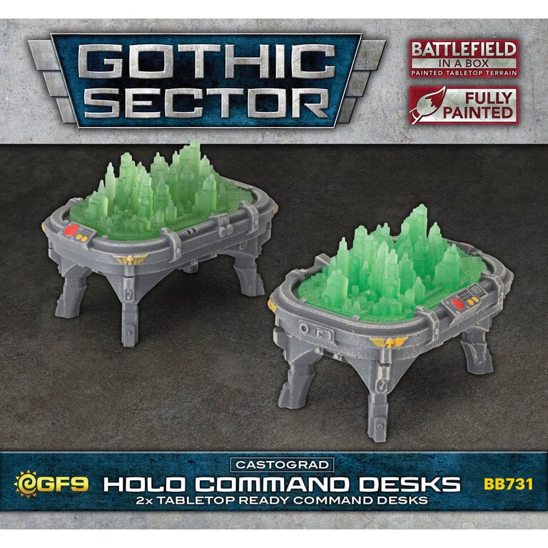 Galeforce Nine Battlefield in a Box - Gothic Sector - Castograd - Holo Command Desks
