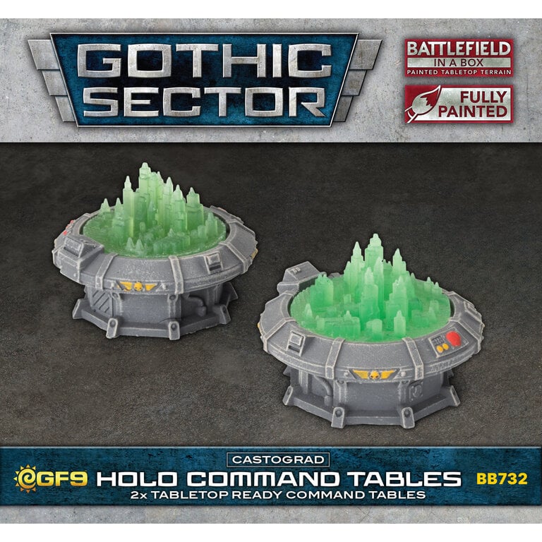 Galeforce Nine Battlefield in a Box - Gothic Sector - Castograd - Holo Command Tables