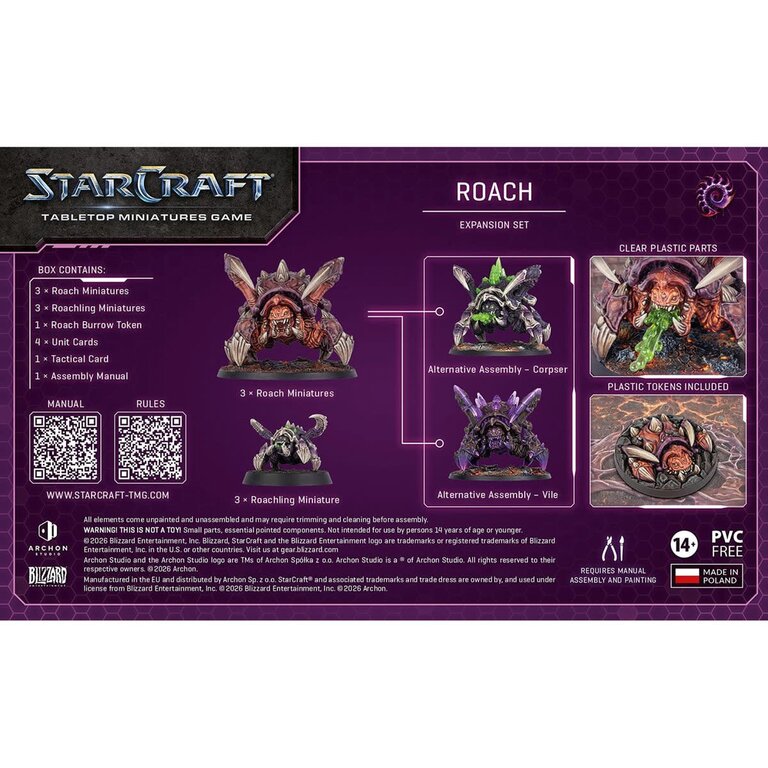 Starcraft - The Miniatures Game - Zerg - Roach (Anglais) [PRÉCOMMANDE]