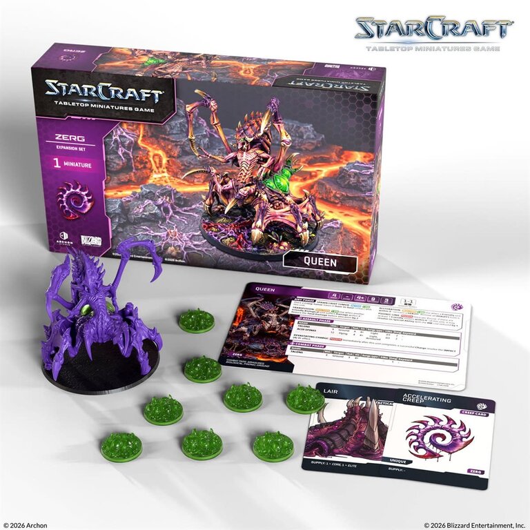 Starcraft - The Miniatures Game - Zerg - Queen (Anglais) [PRÉCOMMANDE]