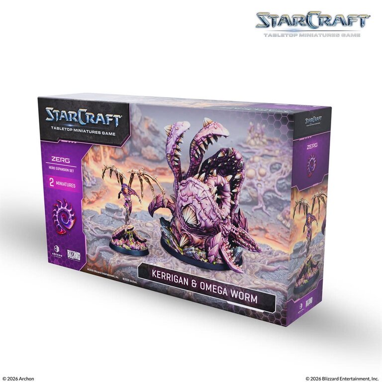 Starcraft - The Miniatures Game - Zerg - Kerrigan & Omega Worm (Anglais) [PRÉCOMMANDE]