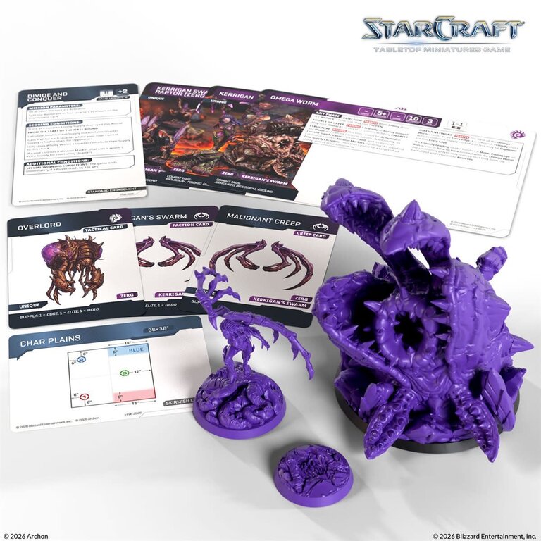 Starcraft - The Miniatures Game - Zerg - Kerrigan & Omega Worm (Anglais) [PRÉCOMMANDE]