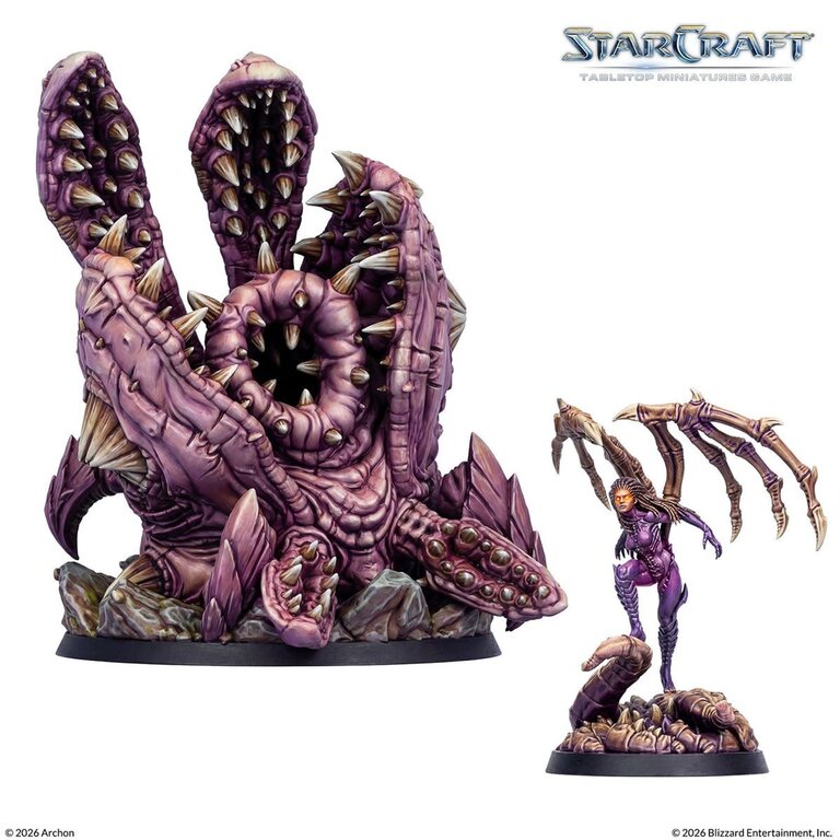 Starcraft - The Miniatures Game - Zerg - Kerrigan & Omega Worm (Anglais) [PRÉCOMMANDE]
