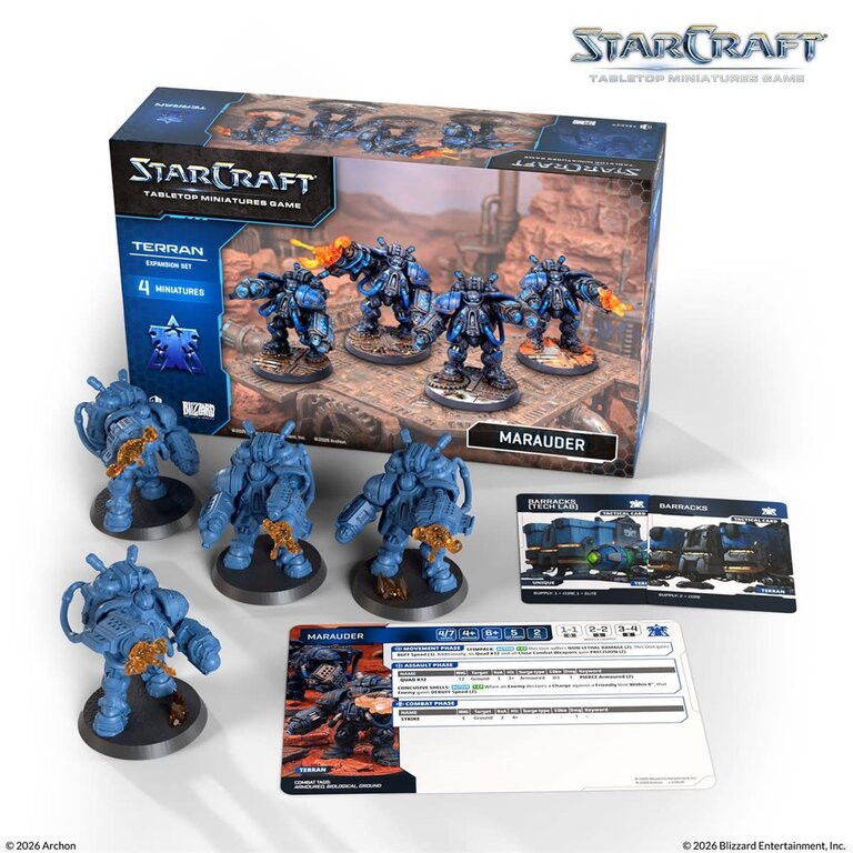 Starcraft - The Miniatures Game - Terran - Marauder (Anglais) [PRÉCOMMANDE]