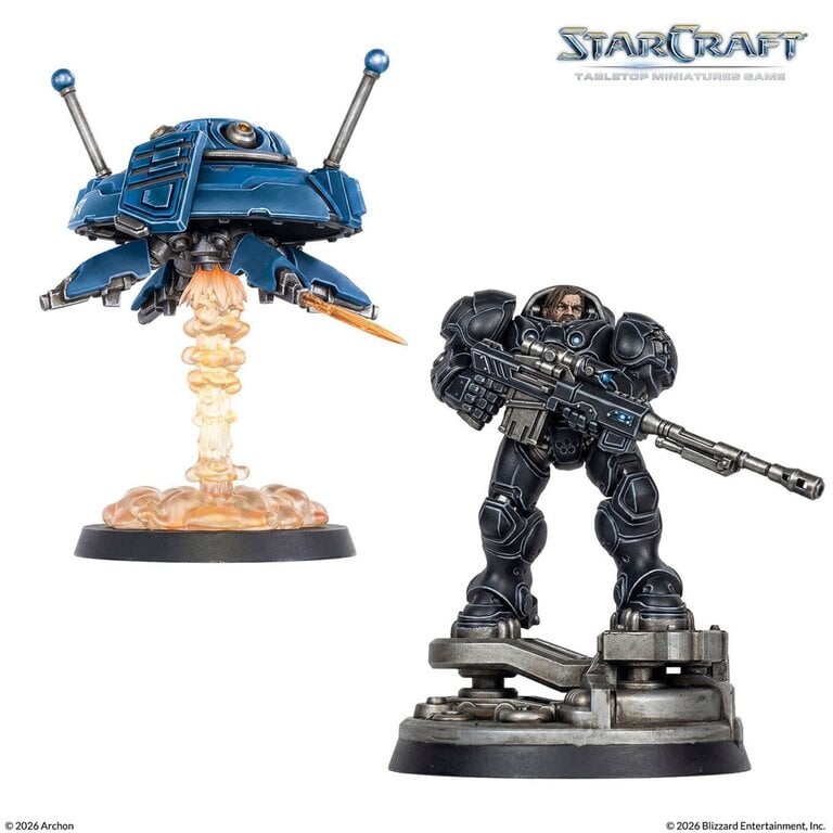 Starcraft - The Miniatures Game - Terran - Jim Raynor & Point Defense Drone (Anglais) [PRÉCOMMANDE]