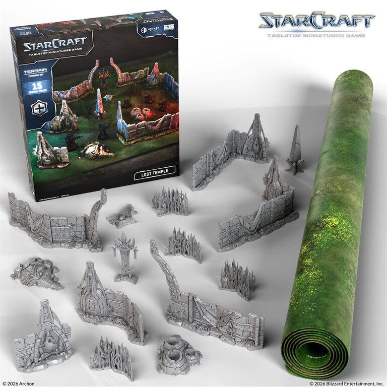 Starcraft - The Miniatures Game - Lost Temple - 15 Terrains Pieces (Anglais) [PRÉCOMMANDE]