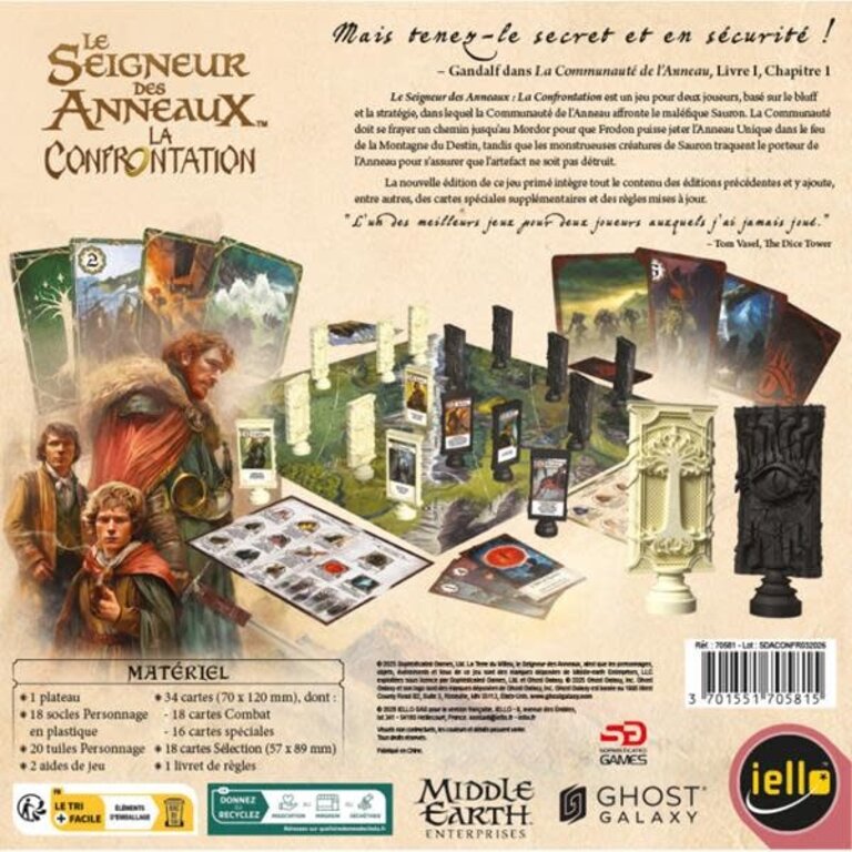 Le seigneur de anneaux - La confrontation (Français) [PRÉCOMMANDE]