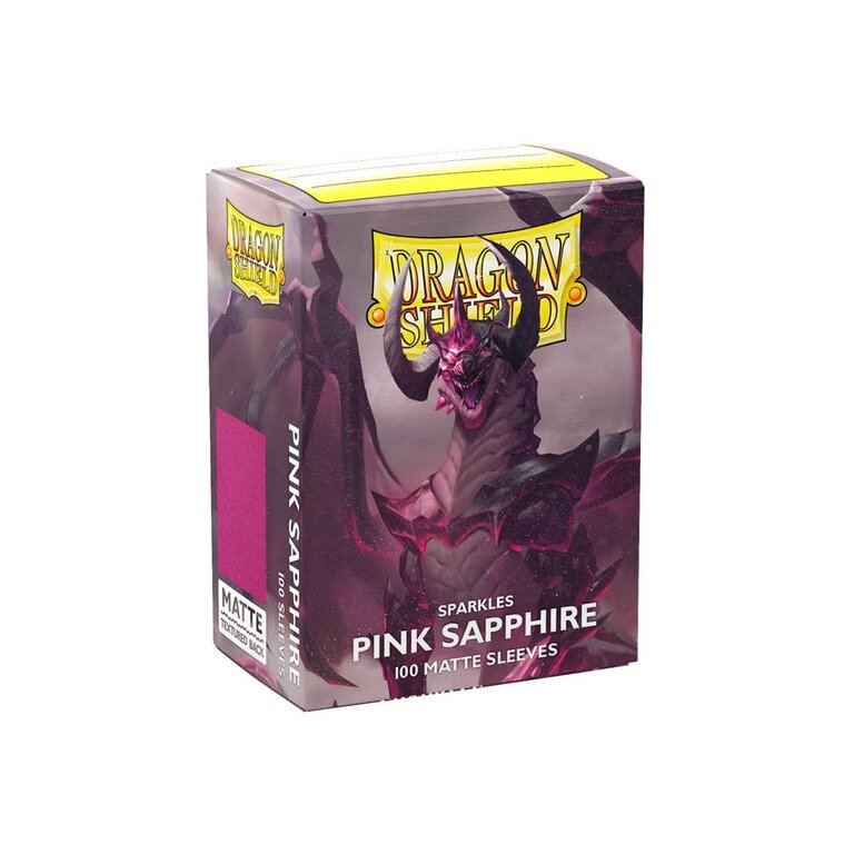 Dragon Shield (Dragon Shield) Matte Sparkles - Pink Sapphire - 100 Unités - 63mm x 88mm