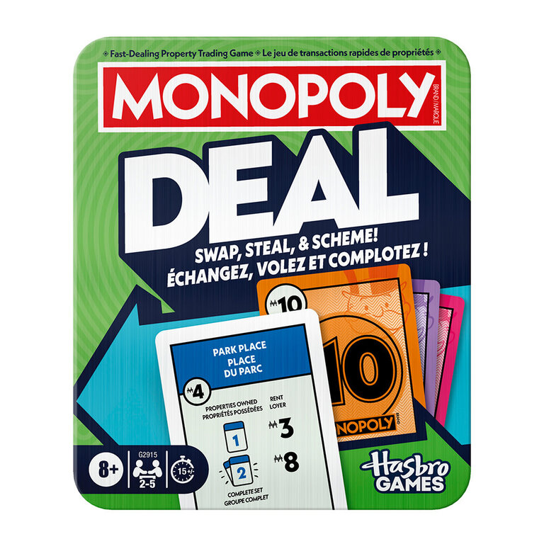 Monopoly Deal - Boîtier de métal (Multilingual)