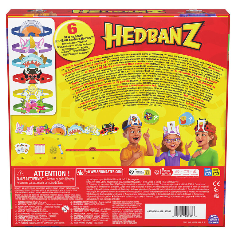 Hedbanz - 3e édition (Multilingual)
