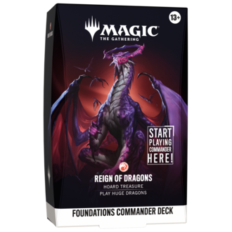 Magic the Gathering Foundations - Commander Deck - Reign of Dragons (English)