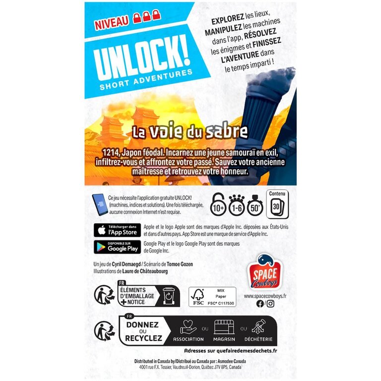 Unlock - Short Adventure #14 - La voie du sabre (Français) [PRÉCOMMANDE]