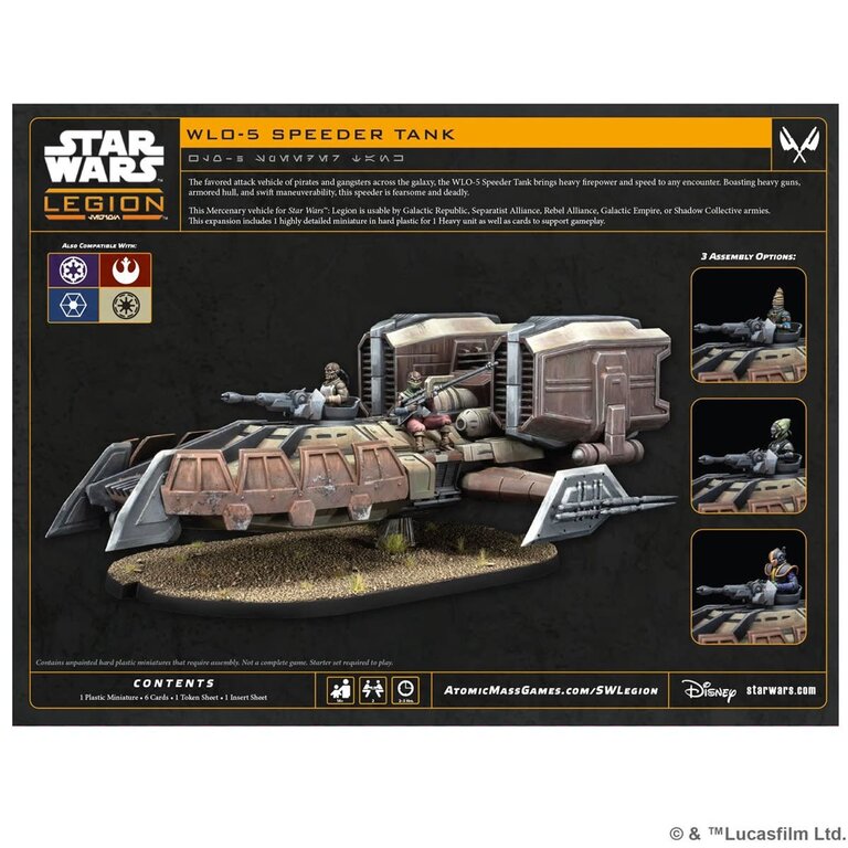 Atomic Mass Star Wars Legion - WLO-5 Speeder Tank (Multilingue)