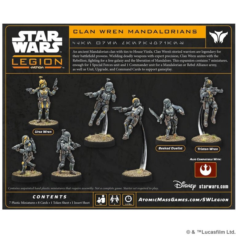 Atomic Mass Star Wars Legion - Clan Kryze Mandalorians (Multilingue)