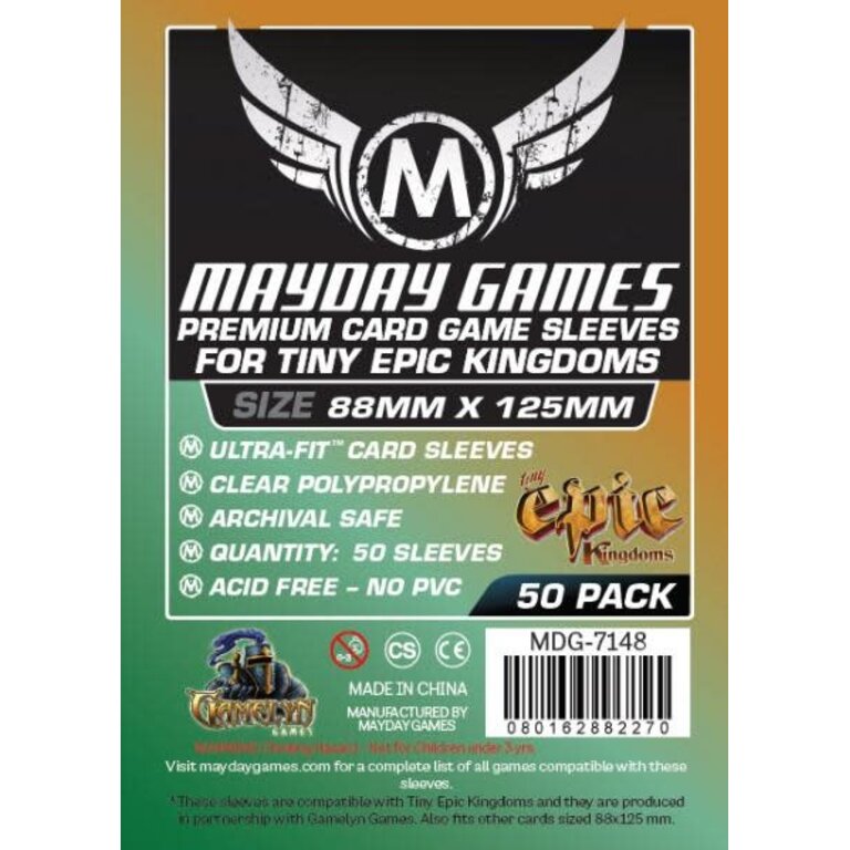 (Mayday) Premium Tiny Epic Sleeves - 50 Unités - 88mm x 125mm