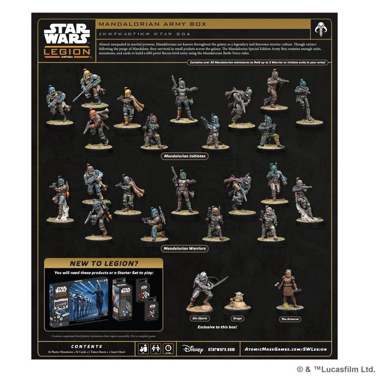 Atomic Mass Star Wars Legion - Mandalorian Special Edition Army Box (Anglais)