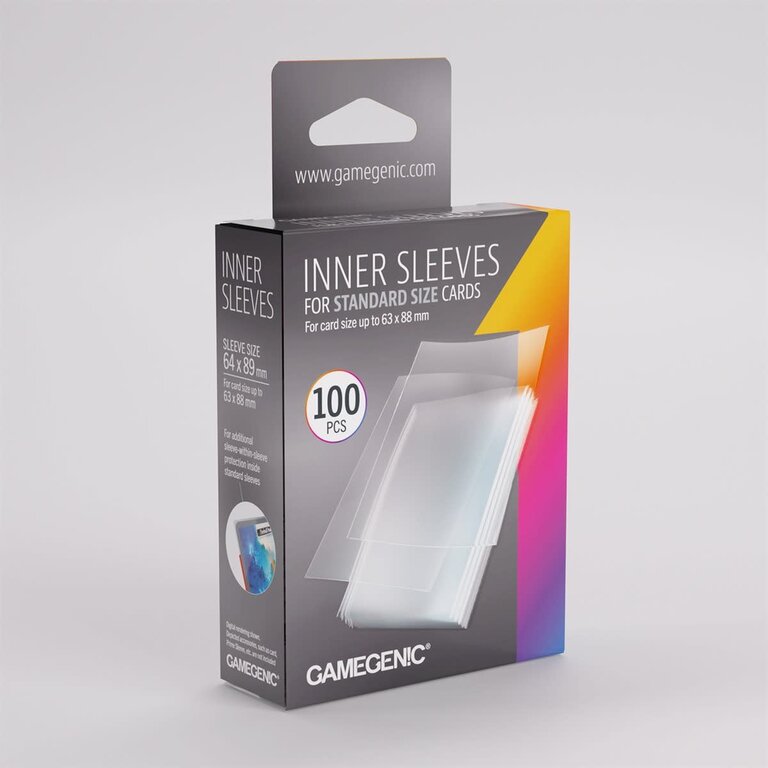 Gamegenic (Gamegenic) Inner Sleeves - 100 Unités - 64mm x 89mm