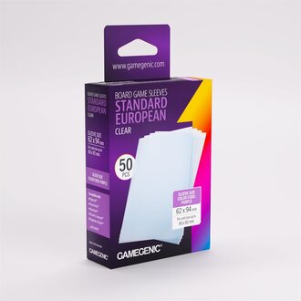 Gamegenic (Gamegenic) Prime Standard European-Sized Sleeves - 50 Unités - 62mm x 94mm