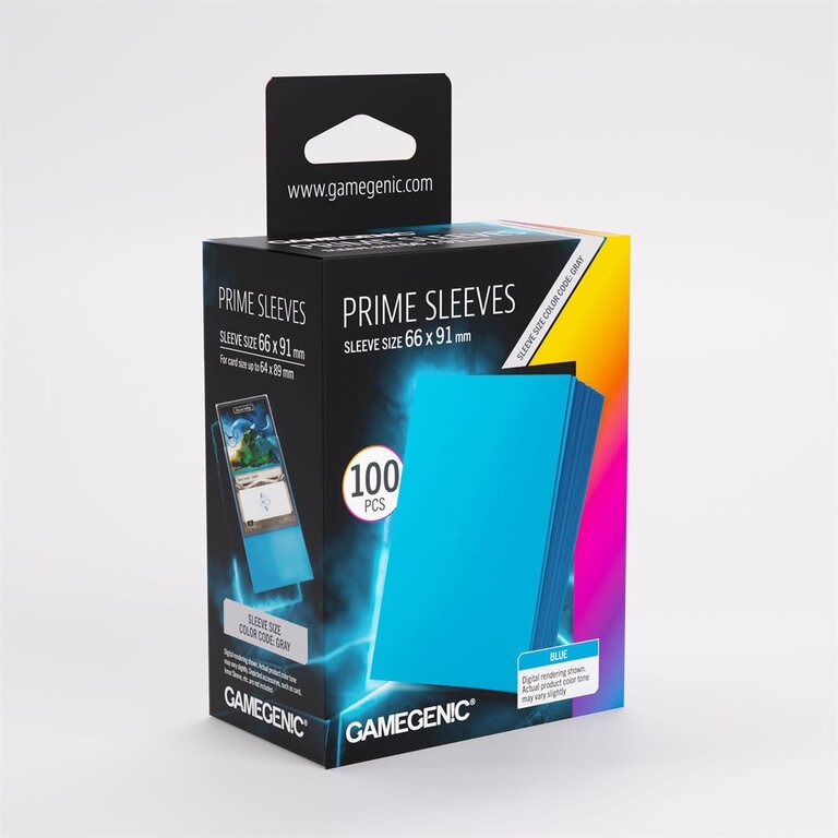 Gamegenic (Gamegenic) Prime Sleeves - Blue - 100 Unités - 66mm x 91mm